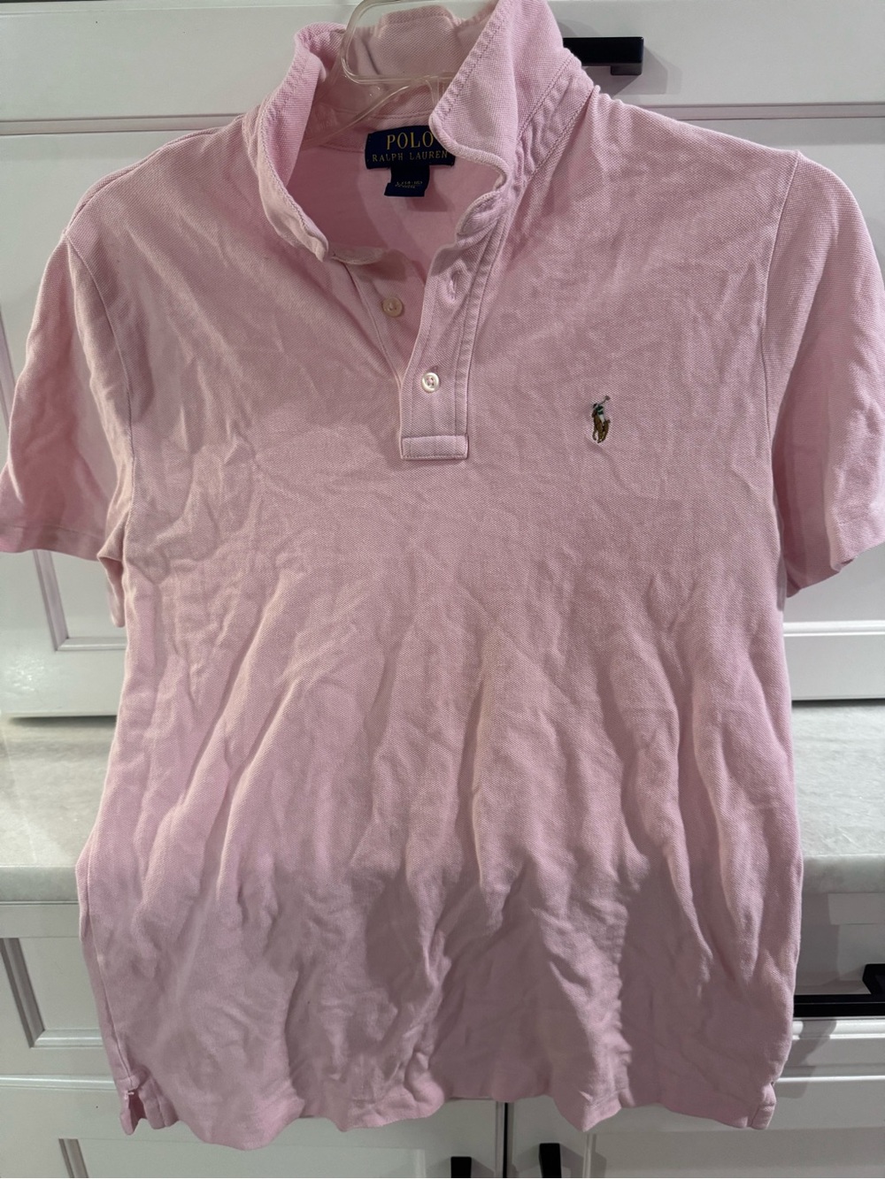 Polo by Ralph Lauren Pale Pink Short Sleeve Polo Shirt